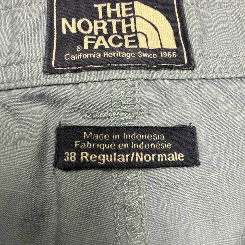 The North Face Cargo Shorts Mens 38 Blue Ripstop Utility Hiking Shorts